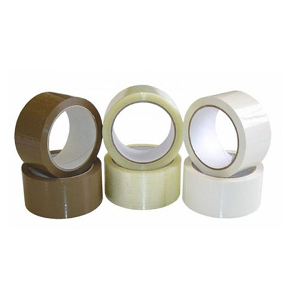 Rollo Precinto PP Adhesivo Caucho Marron 19mm x 66m
