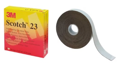 Rollo 3M Nº23 Empalme Autoadherente Negro 25mm x 9,15m