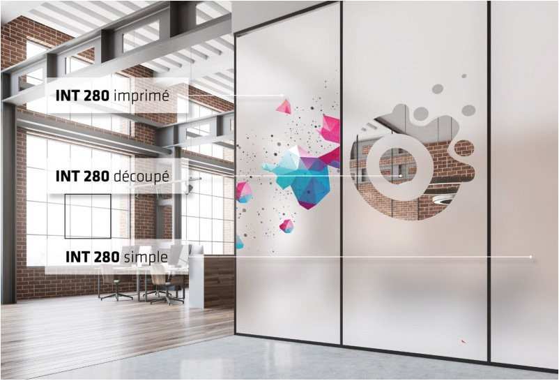 Rollo Decor INT 280 Esmerilada Blanca 1.37m x 10m