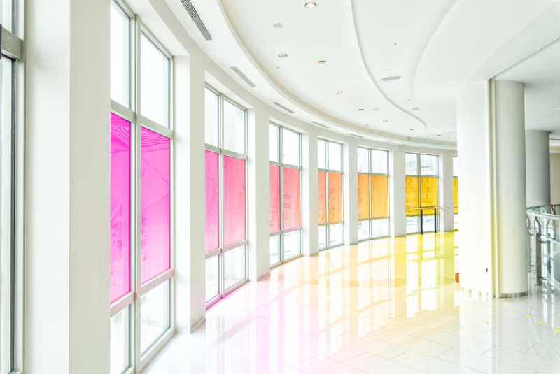 Rollo Reflectiv DCH 326 Amarillo-Violeta Dicroico 1,38m x 10m