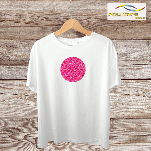m. Poli-Flex 457 Pearl Glitter Rosa 0,5m x 25m